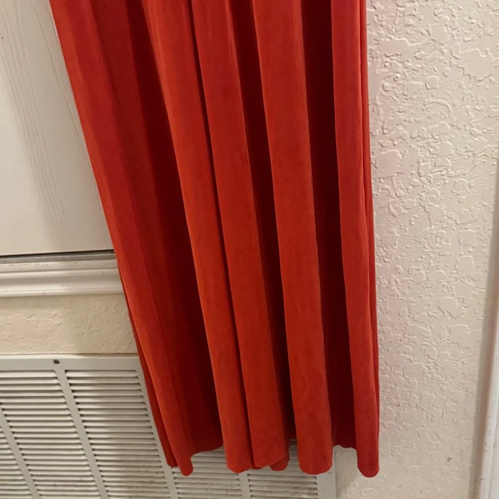 Free People Vibrant Orange Backless Dress - Picture 6 of 7